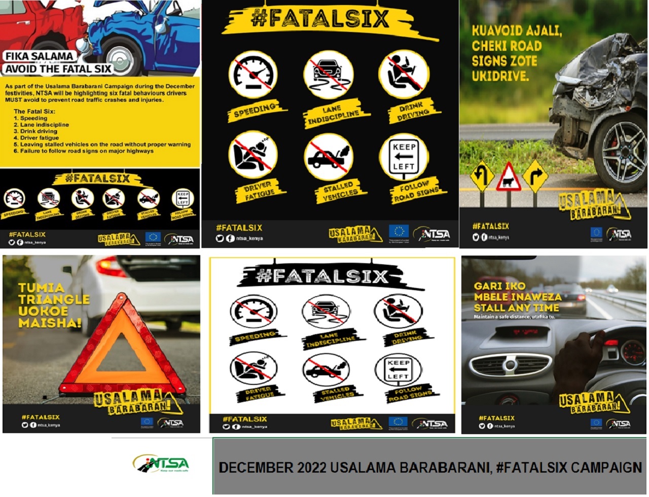 DECEMBER 2022 USALAMA BARABARANI, #FATALSIX CAMPAIGN