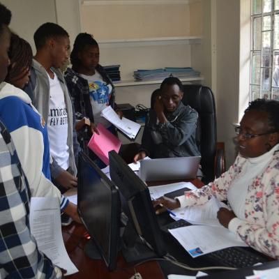 Orientation photos of first-year students reporting to September 2024 Intake